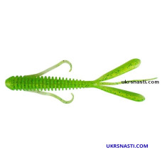 Силикон съедобный Keitech Hog Impact 3,5 (упаковка 10 шт) 424 Lime Chartreuse 